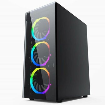 ATX Semi-toren BehuizingGEMBIRD CCC-FC-1500RGB Zwart 3