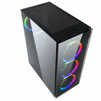 ATX Semi-toren BehuizingGEMBIRD CCC-FC-1500RGB Zwart 4