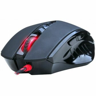 Optische Muis A4 Tech V8M Zwart/Rood 3200 DPI 1