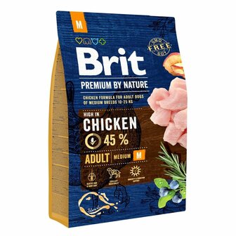 Voer Brit Premium by Nature Adult Volwassen Kip 8 kg 1
