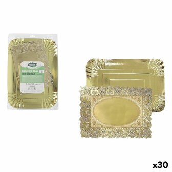 Snackdienblad Algon Rechthoekig 26 x 35 cm (30 Stuks) 1