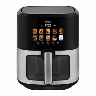 Airfryer N&amp;apos;oveen AF770 Zwart Zilverkleurig 1700 W 6,5 L 1
