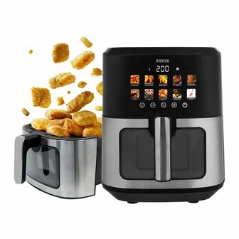 Airfryer N&amp;apos;oveen AF770 Zwart Zilverkleurig 1700 W 6,5 L 7