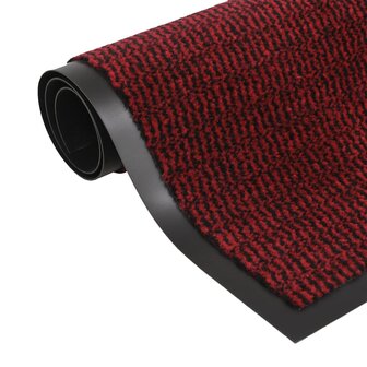 Droogloopmatten 2 st rechthoekig getuft 40x60 cm rood 2