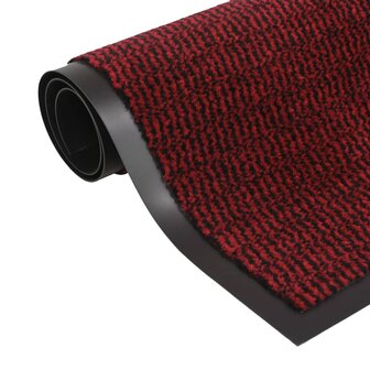 Droogloopmatten 2 st rechthoekig getuft 120x180 cm rood 2