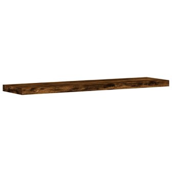 Wandschappen 4 st 40x10x1,5 cm bewerkt hout gerookt eikenkleur 4