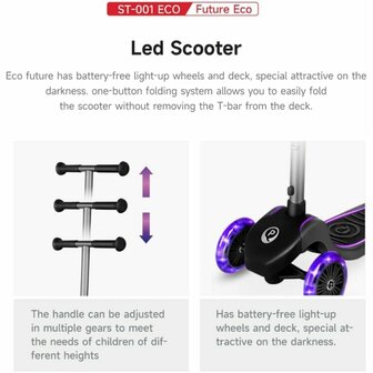 Step Ociotrends Eco Future Scooter Groen 3 wielen 4