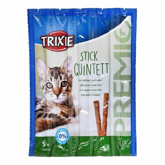 Kattensnoepjes Trixie   5 x 5 g Kip Lever Vogels 1