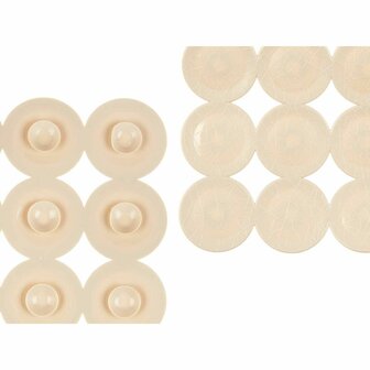 Antislipmat voor in de douche Beige PVC 68 x 36 x 1 cm (6 Stuks) 3
