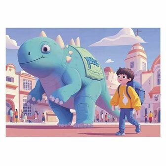 Set van 4 Puzzels Educa Friendly Dinosaurs 4