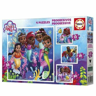 Set van 4 Puzzels Educa Ariel 1