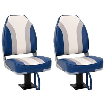 Bootstoelen 2 st met poot 360&deg; draaibaar 1