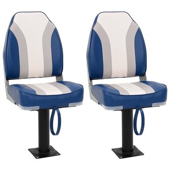 Bootstoelen 2 st met poot 360&deg; draaibaar 1
