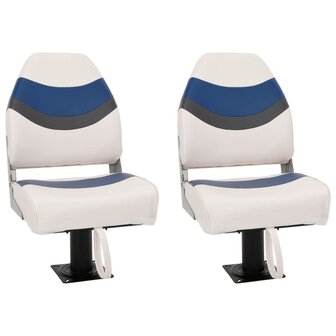 Bootstoelen 2 st met poot 360&deg; draaibaar 2