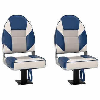 Bootstoelen 2 st met poot 360&deg; draaibaar 2