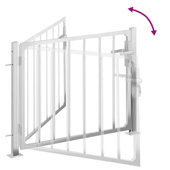 Poort 100x75 cm roestvrij staal 6