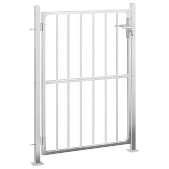 Tuinpoort 100x125 cm roestvrij staal 2