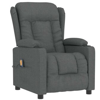 Massagestoel stof donkergrijs 2