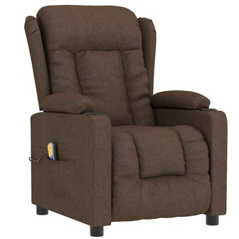 Massagestoel stof bruin 2