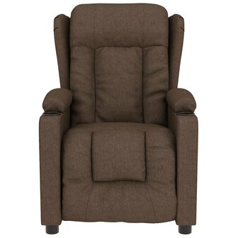 Massagestoel stof bruin 3