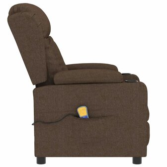 Massagestoel stof bruin 4