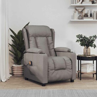 Massagestoel stof taupe 1