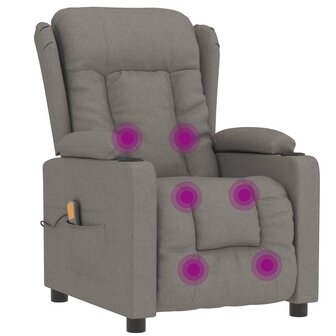Massagestoel stof taupe 7