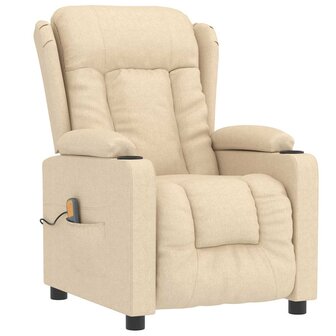 Massagestoel stof cr&egrave;mekleurig 2