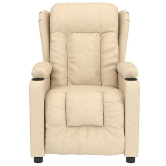 Massagestoel stof cr&egrave;mekleurig 3