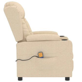 Massagestoel stof cr&egrave;mekleurig 4