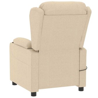 Massagestoel stof cr&egrave;mekleurig 5