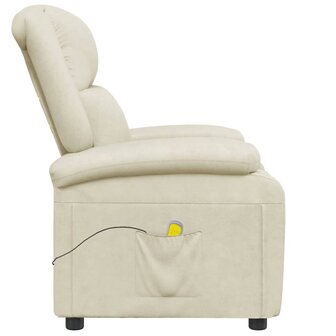 Massagestoel kunstleer cr&egrave;mewit 4