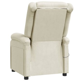 Massagestoel kunstleer cr&egrave;mewit 5