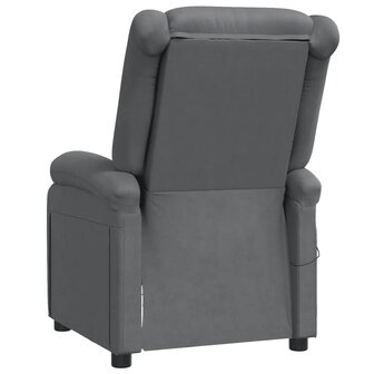 Massagestoel kunstleer grijs 5