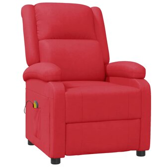 Massagestoel kunstleer rood 2