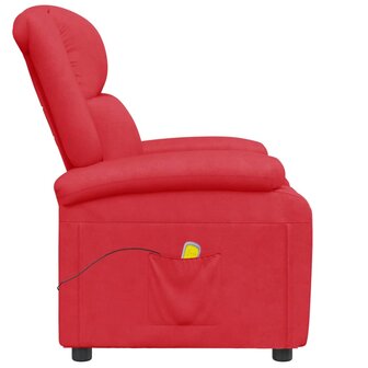 Massagestoel kunstleer rood 4