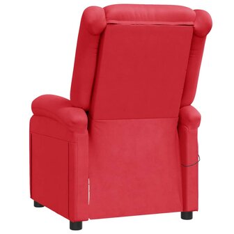 Massagestoel kunstleer rood 5