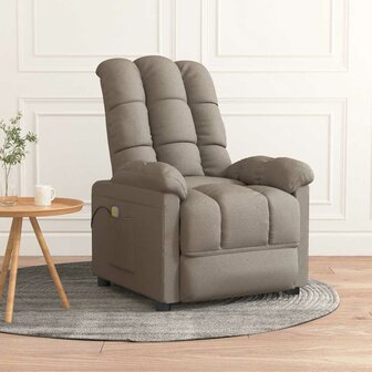 Massagestoel stof taupe 1