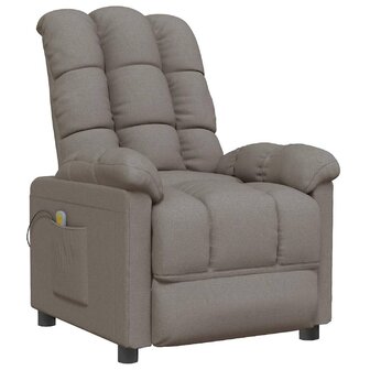 Massagestoel stof taupe 2