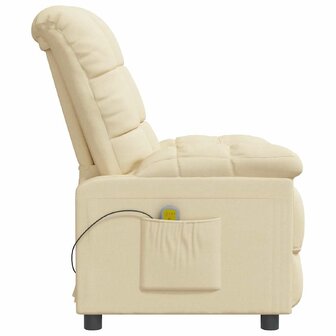 Massagestoel stof cr&egrave;mekleurig 4