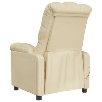 Massagestoel stof cr&egrave;mekleurig 5
