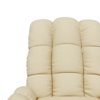 Massagestoel stof cr&egrave;mekleurig 8