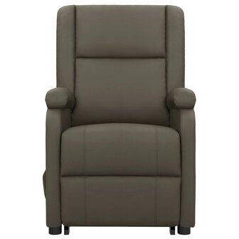 Sta-op-massagestoel kunstleer grijs 3