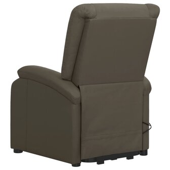 Sta-op-massagestoel kunstleer grijs 5