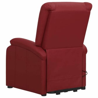 Sta-op-massagestoel kunstleer wijnrood 5