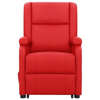 Sta-op-massagestoel kunstleer rood 3