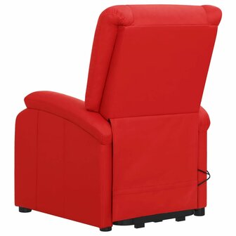 Sta-op-massagestoel kunstleer rood 5