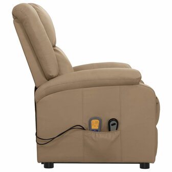 Sta-op-massagestoel kunstleer cappuccinokleurig 4
