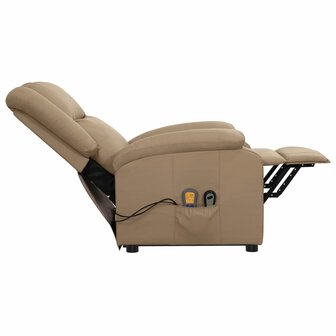 Sta-op-massagestoel kunstleer cappuccinokleurig 6