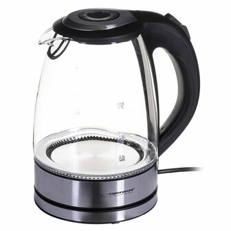 Waterkoker Esperanza EKK012  Zwart Glas Plastic 2200 W 1,7 L 5